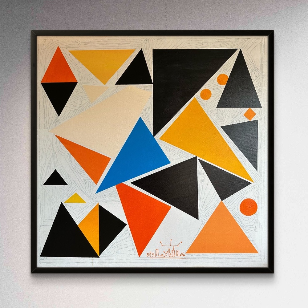 36” x 36” original acrylic painting signed by artist